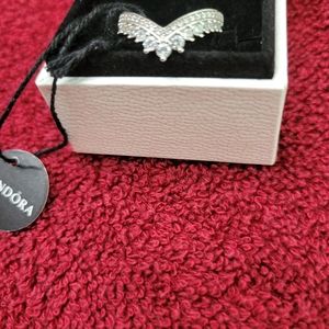 Princess Wishbone Pandora Ring